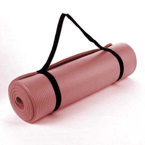 Thick Yoga Mat Non-Slip Exercise Mat With Carrying Bag - PINK