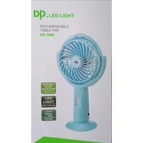 Led Light Rechargeable Table/Hand Fan