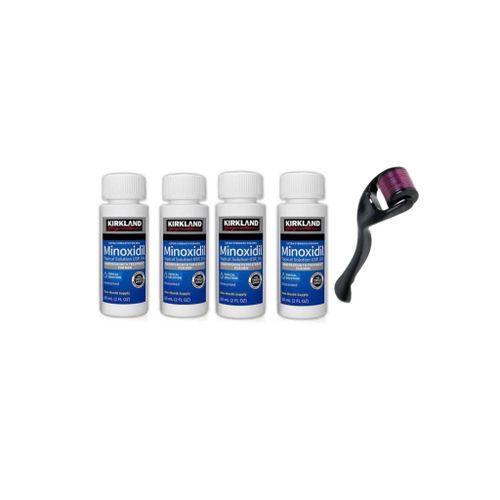 Kirkland minoxidil X4+ (Derma Roller) for hair growth X1