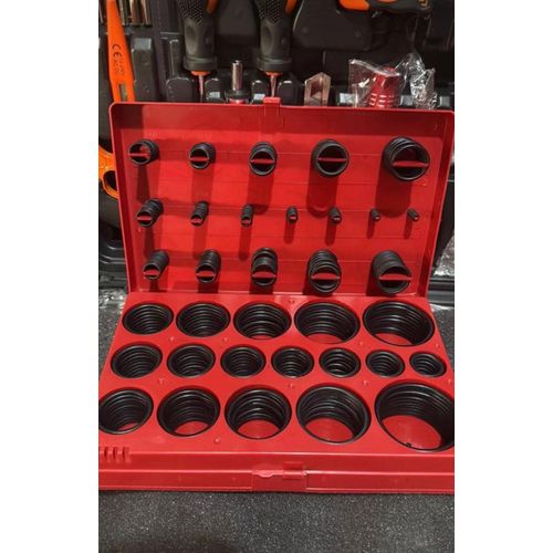O-Ring Kit - 419 Pcs Rubber O-Ring Seal Assortment Box - Oil Resistant O-Ring Set - For Hydraulic, Plumbing, Automobile Repair