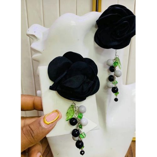 Set Elegant Floral Black Rose Earrings for Women – Lightweight, Stylish & Perfect for All Occasions Affordable Jewelry