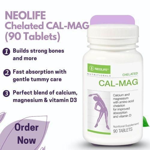 NEOLIFE NEOLIFE Chelated Cal-Mag with Vitamin D3, 90 Tablets, Bone Health Support