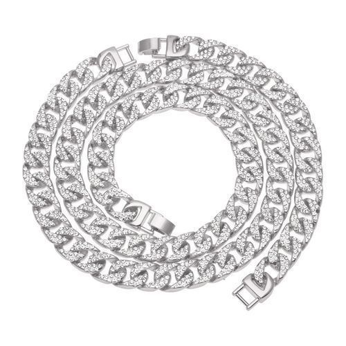 Hip Hop Sliver Men's Cuban Necklace