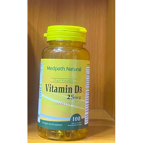 Vitamin D3 25Mcg (1000iu) 100 Softgels