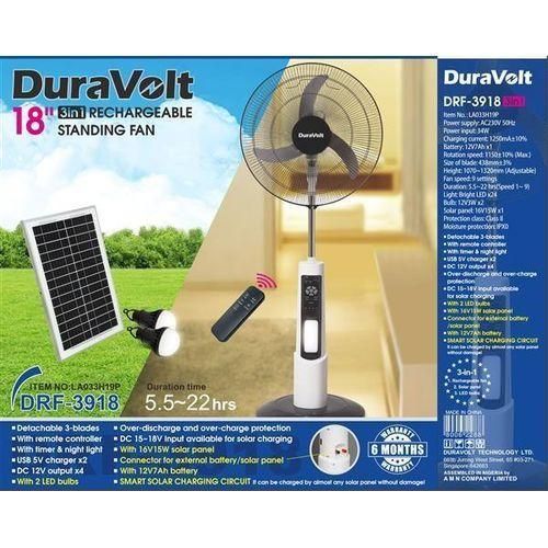 Rechargeable standing fan 3 in 1