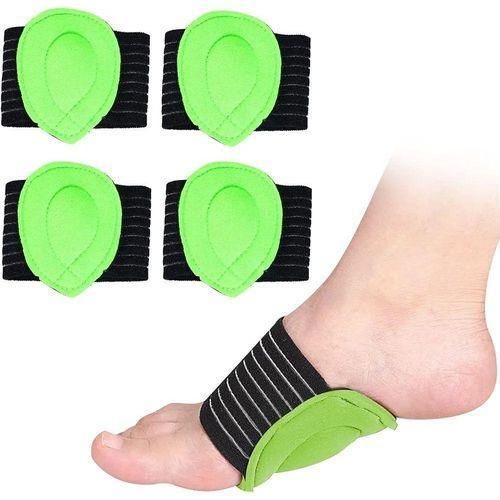 1Pair of Arch Support Brace with Pad, Breathable Plantar Fasciitis Sleeve, Soft Foot Compression Sleeve Wrap for Women Men Flat Feet Fallen Arches High Arch (Green)