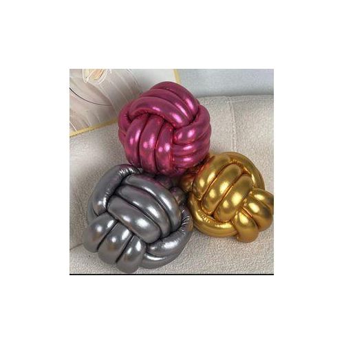 2pcs Set of Gold-Foiled Fabric Pillow Balls, Soft Festive Home Decor Pillow Balls Spherical Versatile Pillow Modern Home Handmade Cushion Suitable for Bedroom, Sofa, Living Room, Office