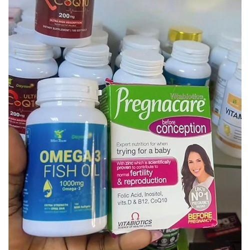 Omega 3 Fish Oil 1000mg & Pregnacaree before conception 2pcs