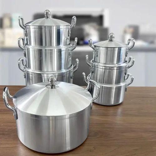 7 In 1 Cooking Pot- 7 Pieces Aluminum Pot Set