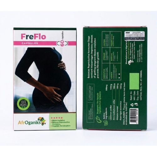FreFlo Pregnancy Capsules - Natural Hormonal Balance & Support - Boost Ovulation - Balance Reproductive Hormones - Regulate Hormones - 60 Capsules - Freeflow