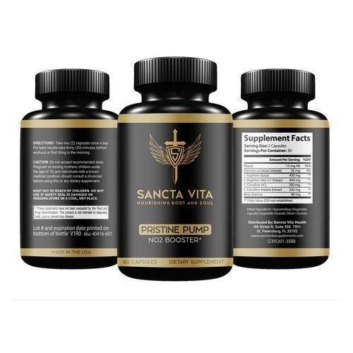Pristine Pump: NO2 Booster And Pump 60 Capsules.