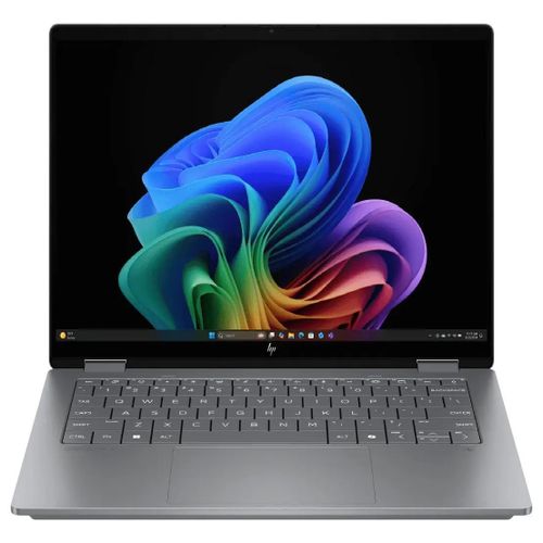 OmniBook X Flip 14 2-in-1 AI Laptop – Intel Core Ultra 7 355, 16GB RAM, 1TB SSD, 2K OLED Touchscreen, Windows 11, Meteor Silver