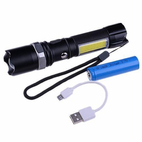 Tactical Security Waterproof LED Flashlight With COB