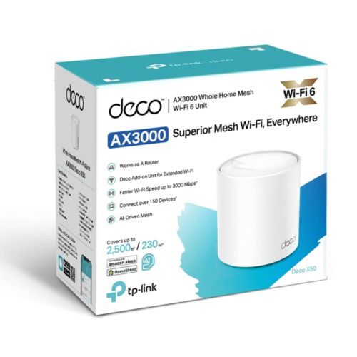 Tplink Deco X50-poe Ax3000 Whole Home Mesh Wifi 6 System 3 packs