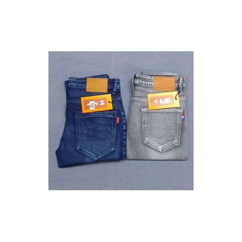 Stock 2in1 Jean For Men- Blue And Grey