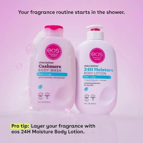 Shea Better Cashmere Body Wash and the Shea Better 24H Moisture Body Lotion,