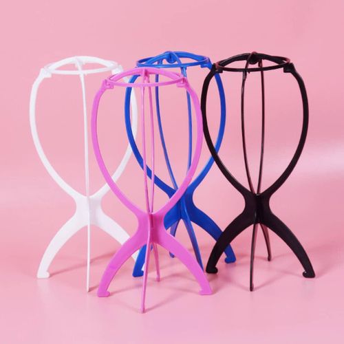 4in1 plastic Foldable Wig Stand Wig Holder