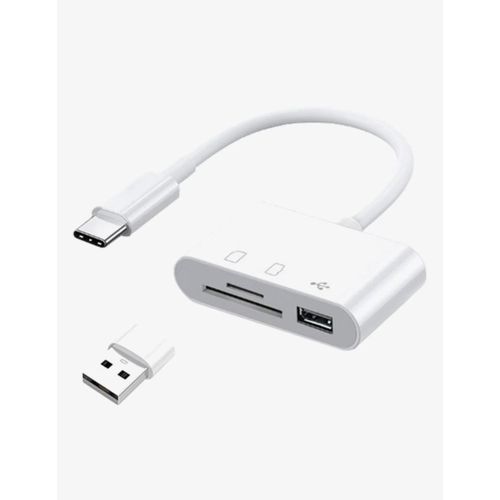 3 In 1 Type C TF SD Card Reader Hub Camera Memory Card Reader
