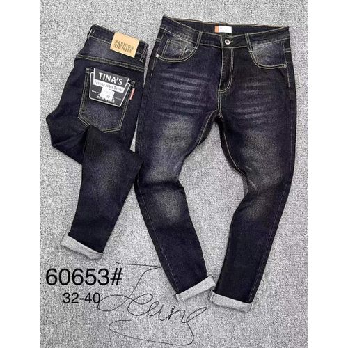 Mens Non Fade Black Jeaan