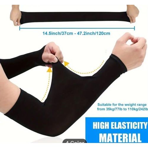 2Pcs Black Gloves Unisex Cooling &Comfortable Summer
