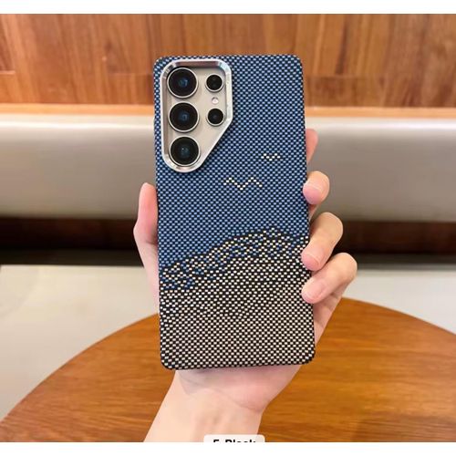 Samsung Galaxy S25 Ultra carbon fiber texture design hard pc MagSafe case cover