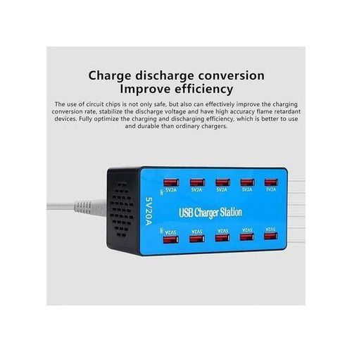 Usb Charger Station 10 Ports AC100-240V WLX-A5B