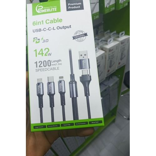 Powerlite super fast cable 6 in 1