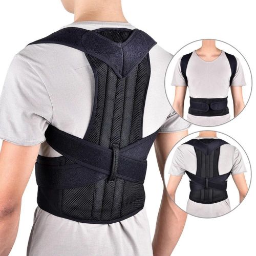 Belt Lumbar Column Posture Corrector Vest Back Support Strap Shoulder Spine Brace