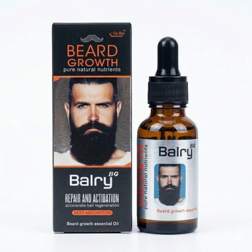 Beard Growth Essential Oil – 100% Pure Natural Nutrients – Beard Repair & Activation Serum for Men