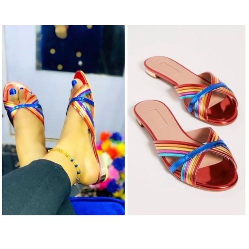 Flat Slippers Multicolour