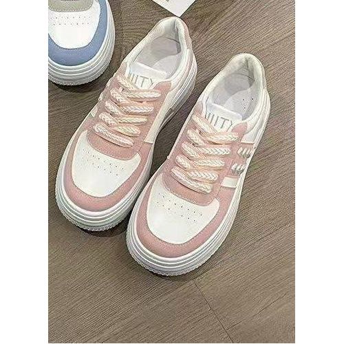 Nice Casual pink ladies sneakers for outdoor