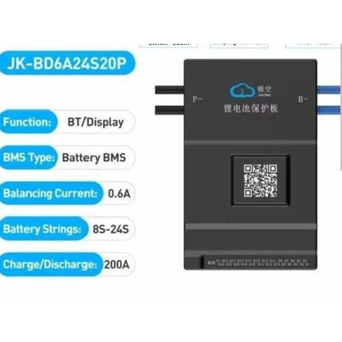 Smart BMS 8S-24S 200A with 2A Active Balancing – JK-B2A24S20P