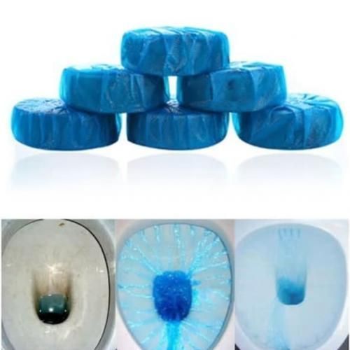 6pcs Blue Toilet Cleaning/Colouring &Blocks For Every Home