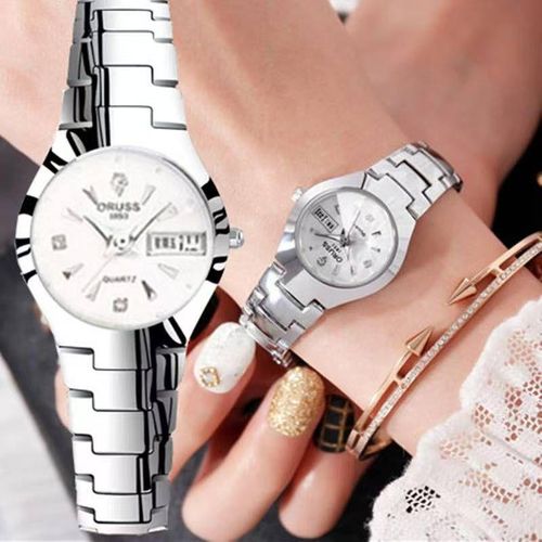 Extra Rugged & Very Beautiful Non Tarnish Ladies Silver Wristwatch For Boss Chic (U.S.A)