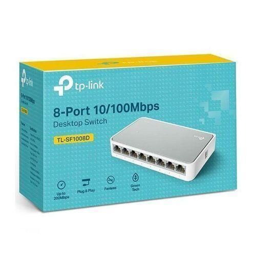 TP Link Tl-Sf1008d 8 Ports 10/100Mbps Ethernet Desktop Switch