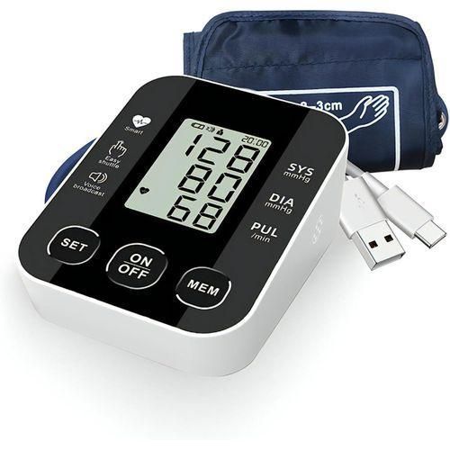 Upper Arm Blood Pressure Monitor With Led Light/Voice Broadcast