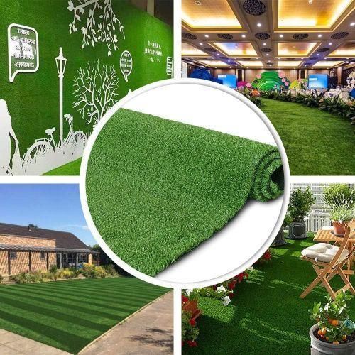 50 (1 Bundle) Square Meter Modern Artificial Grass Carpet Grass Rug Outdoor Indoor, Artificial Grass Carpet Green Synthetic Grass Realistic Turf Rug With Drainage Holes For Garden Lawn Landscape Balcony Home Decoration