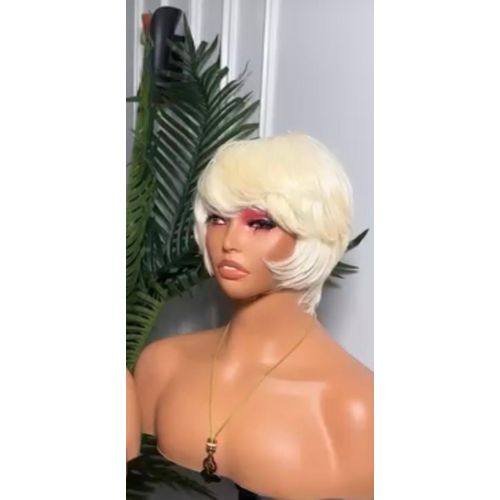 Blonde Pixie Cut Wig For Women