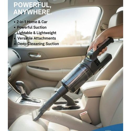 2-in-1 Cordless Handheld Vacuum Cleaner – Portable Rechargeable Vacuum for Home & Car
