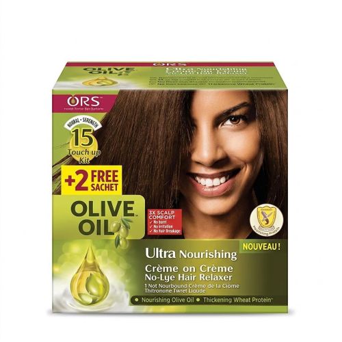 Olive Oil Ultra Nourishing Crème on Crème No-Lye Hair Relaxer - Normal Strength (15 Touch-Up Kit) NAFDAC NO: 02-9091