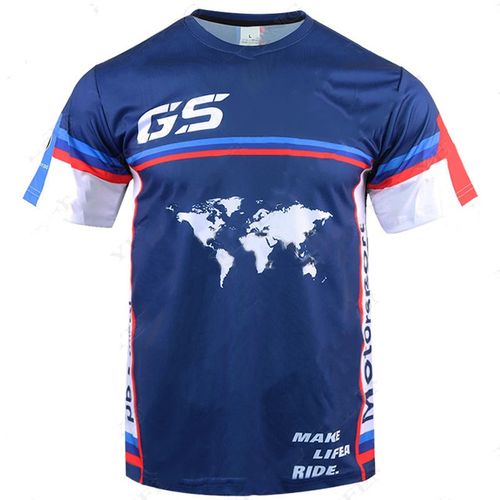 Men'SR1250GS Motorcycle Locomotive Riding Quick Dry Short Sleeve For BMW Motorrad Motocross Summer T_Shirt(#GT- T-shirt3)