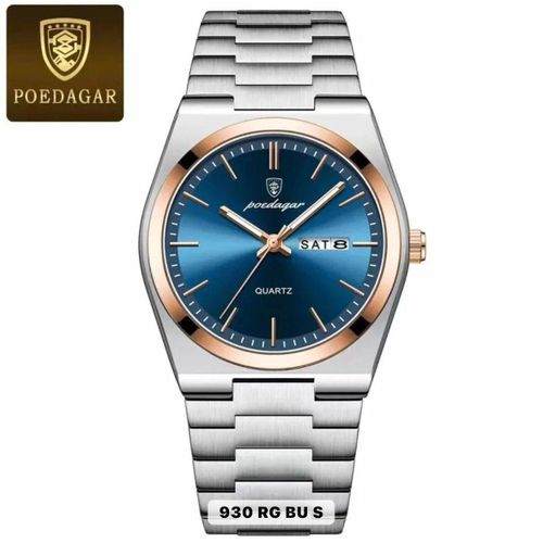 Top Fashion Steel Waterproof Wristwatch (Poedagar)