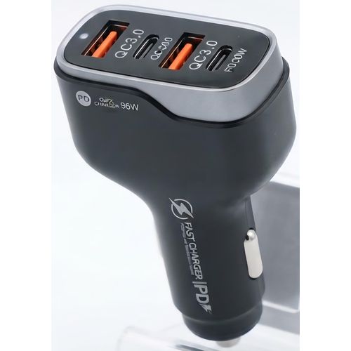 7-in-1 Multifunctional Car Charger, A13 Fast Car Adapter with PD 30W & QC 3.0 Dual USB Ports, Universal 12V/24V Vehicle Power Charger for Cars, SUVs, and Trucks