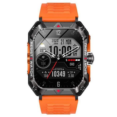 Smartwatches IP68 Heart Rate Watches with Blood Pressure Fitness Outdoor Tactical Smart Watches