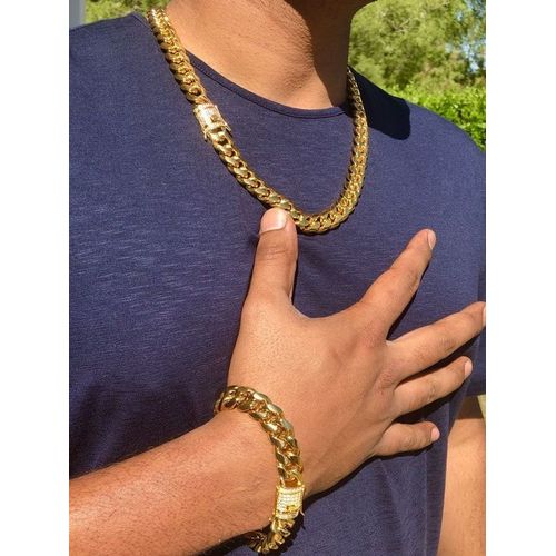 Chains ( Men's Gold Cuban Link Chain )