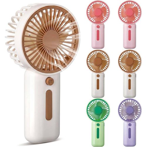 Rechargeable multi colored mini fan 1pc