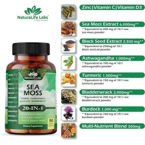 Sea Moss Plus 6000mg 60 Capsules
