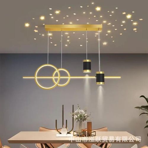 Dining Modern 3 colour display ceiling drop chandelier led light for bar and restaurant spaces