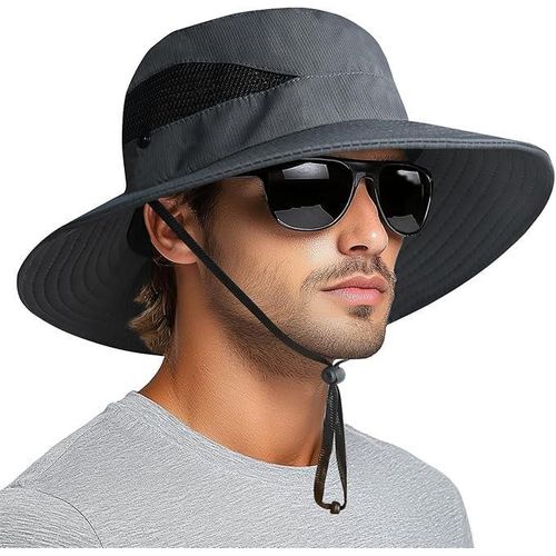 Sun Hats for Men Women, Wide Brim Bucket Hats UV Protection UPF50+ Waterproof Hats , Collapsible cowboy hat, Fishing, Hiking, Camping, Beach Hat