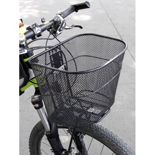 Bicycle Metal Basket Front Wire Mesh With Full Set Spares